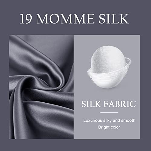 OLESILK 100% Mulberry Silk Toddler Pillowcase for Hair and Skin, Both Sides 19 Momme Pure Natural Silk Travel Pillow Cases with Hidden Zipper, 13"x 18", White