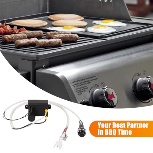 Barbqtime 66355 Grill Igniter Button for Weber Genesis II 410/210 Gas Grills (2017+), Grill Igniter Replacement for Weber Genesis II E-410 SE-410 LX410 E-210, Igniter Kit for Weber 66355