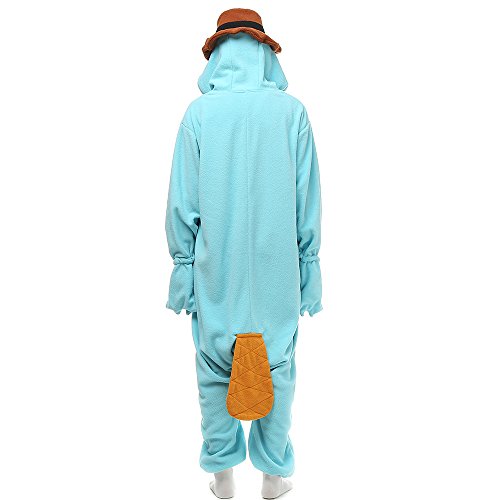 Wishliker Adult Onesie Animal Pajamas Halloween Cosplay Costumes Party Wear Skyblue XS