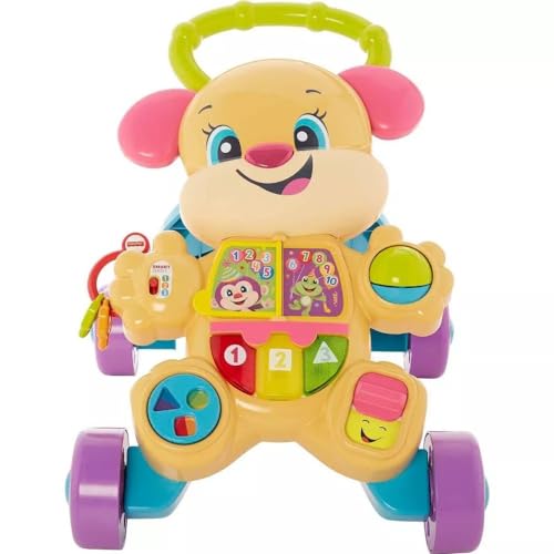 Fisher-Price Baby Toy Laugh & Learn Smart Stages Learn with Sis Walker with Music Lights & Activities for Infants Ages 6+ Months