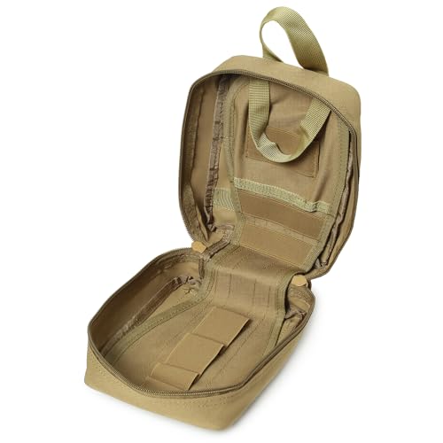 Tactical Molle EMT Pouch Ifak Pouch Medical First Aid Pouch Bag (Black)