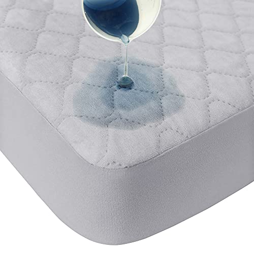 Quilted Waterproof Pack N Play Mattress Fitted Cover for Tollder, Portable Mini Crib Sheet, Comfortable and Breathable Playard Sheet 2 Pack by BlueSnail