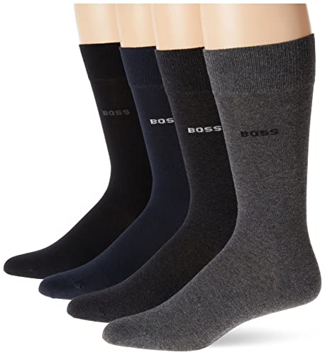 BOSS 4-Pack Sold Cotton Socks Gift Set