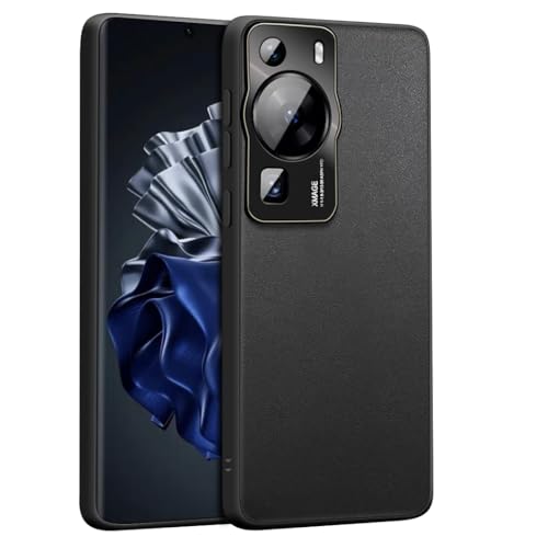 Luhuanx Case for Huawei P60 PRO, Designed for Huawei P60 / 60 Pro Case with Full Lens,Slim & Tough, Pocket-Friendly,Huawei P60 Cover (Leather Black)