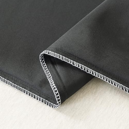 WhatsBedding Standard Size Pillowcases Set of 2, 20x26 Cotton Pillow Case with Envelope Closure, Soft & Breathable Pillow Covers for Bed, Black