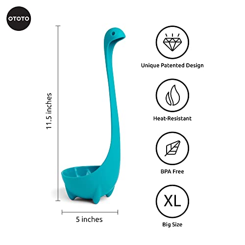 The Original Nessie Ladle by OTOTO - Soup Ladle, Cute Gifts, Funny Kitchen Gadgets, Loch Ness design, Cooking Gifts for Mom - Cute and Practical Kitchen Utensils - Unique Gifts for Women, Mothers Day