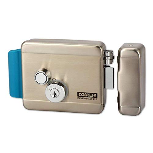 [Upgrade Version] AMOCAM Electric Electronic Door Lock 6pcs Computerized Doted Keys DC 12V Stainless Steel E-lock Support Wooden Glass Metal Door for Video Door Phone Doorbell Intercom Access Control