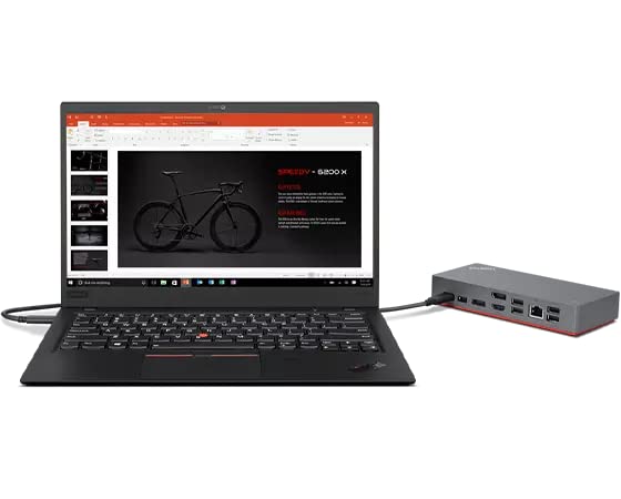 Lenovo ThinkPad Universal USB-C Dock V2-40B70090 with HDMI Cable and DP Cable