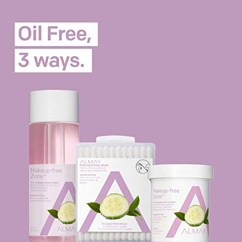 Almay Eye Makeup Remover Sticks with Aloe, Oil Free, Hypoallergenic-Fragrance Free, Dermatologist & Ophthalmologist Tested, 24 Count (Pack of 1)