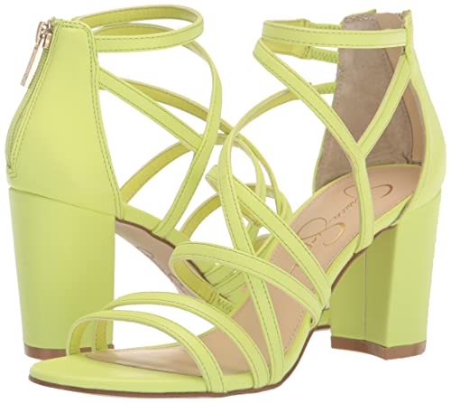 Jessica Simpson Women's Stassey Strappy Block Heel Sandal Heeled, Black, 12