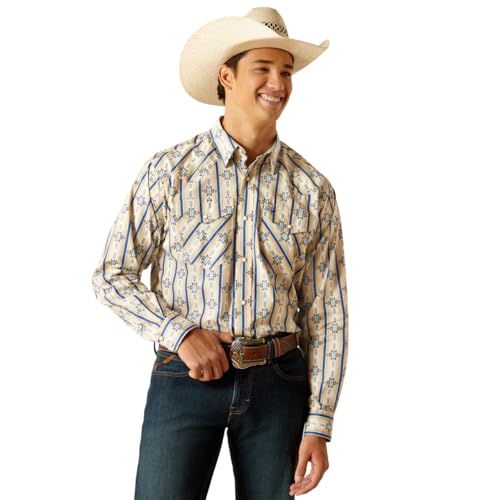 Ariat Men's Preston Classic Fit Shirt, White, X-Small