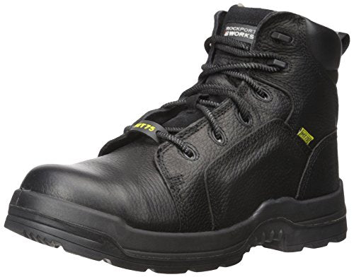 Rockport Work RK6465 Men's More Energy Composite Toe 6" Work Shoe, Black, 9.5 W US