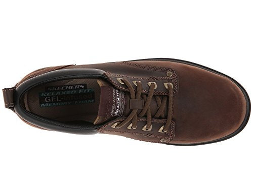 Skechers mens Segment Rilar Oxford, Brown, 9.5 US