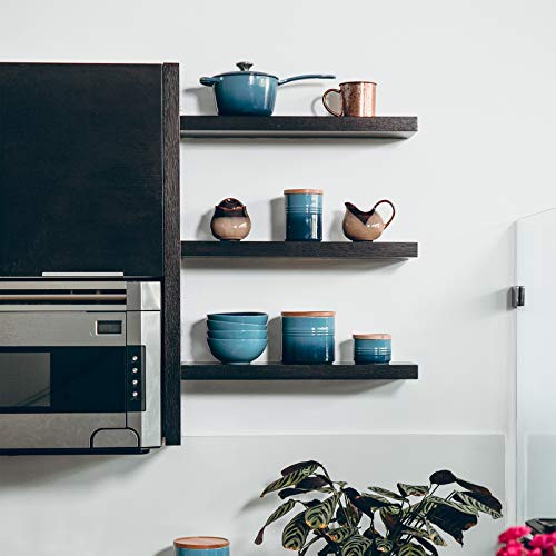 18 Inch Heavy Duty Blind Wall Mount Floating Shelf Bracket - Hidden Shelf Bracket with 150 LB Weight Capacity -3/4 Inch Solid Steel Support Rods
