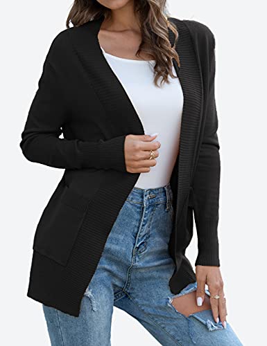 REDHOTYPE Women's Cardigan Sweater Open Front Summer Lightweight Cardigans With Pockets（S-XL）