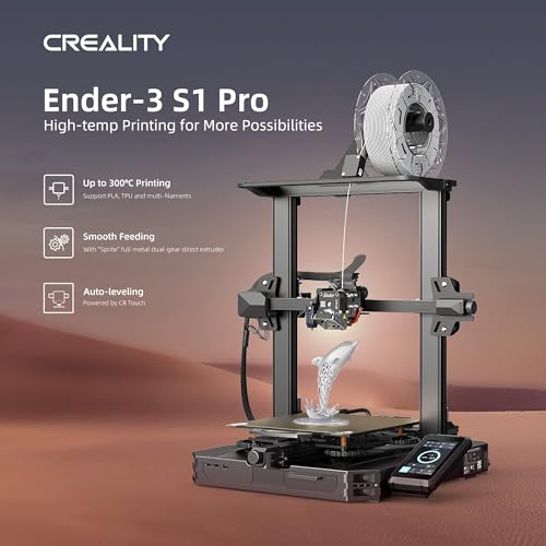 Official Creality Ender 3 V2 3D Printer, Upgraded Ender 3 3D Printer with Carborundum Glass Bed, Silent Motherboard and MeanWell Power Supply, Build Volume 220 x 220 x 250 mm