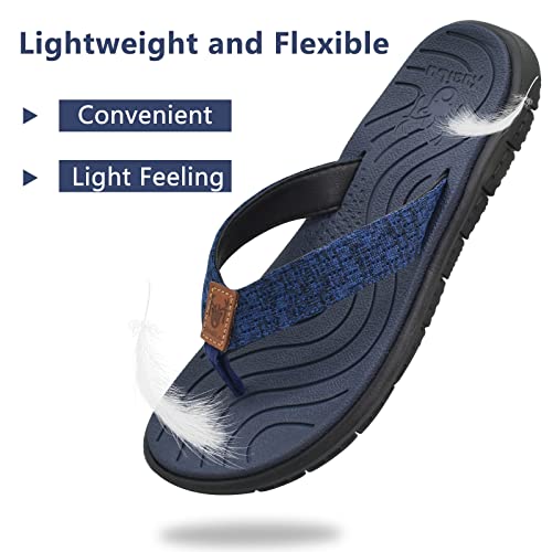 KuaiLu Womens Casual Flip Flops Comfortable Yoga Mat Arch Support Memory Foam Comfort Cushion Summer Beach Pool Slip on Walking Thong Sandals Ladies Orthotic Recovery Plantar Fasciitis White Size 10.5