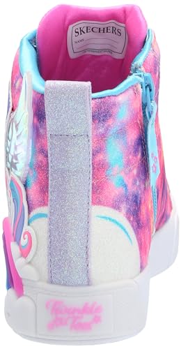 Skechers Girls Twinkle Magic Sneaker, Navy/Multi, 10 Toddler