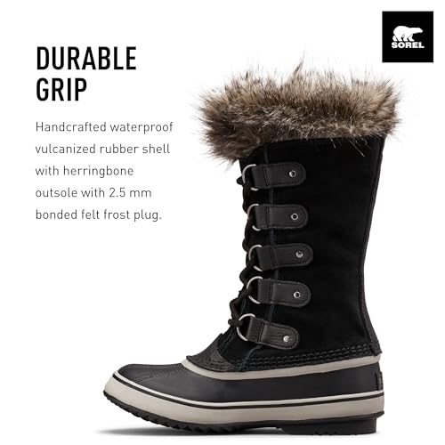 Sorel Women's Snow Boots, Black Black X Quarry, 12