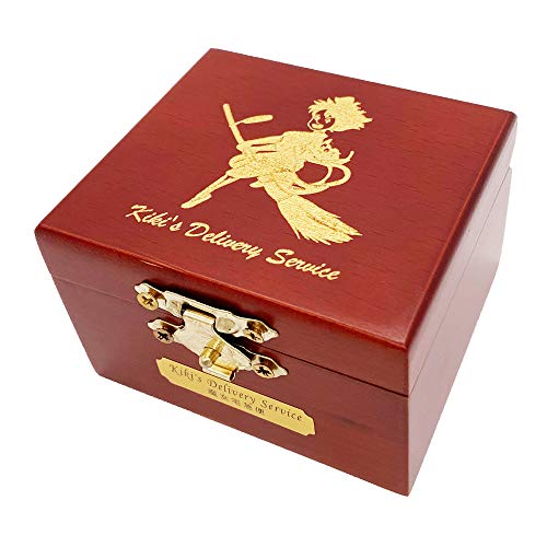 Youtang Swan Lake Music Box Carved Wood Wind Up Mechanism Musical Gift with Mirror