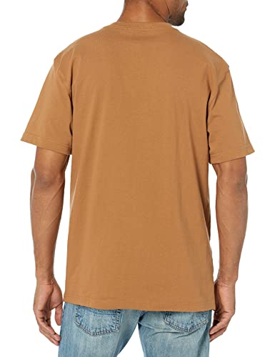 Dickies Men's Short Sleeve Tri-Color Logo Graphic T-Shirt, Brown Duck, 2X