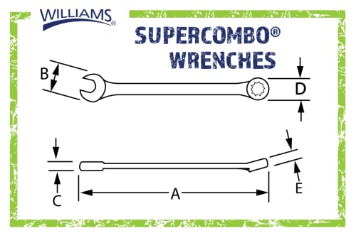 Williams 1229MSC Super Torque Combination Wrench, 29 Millimeter