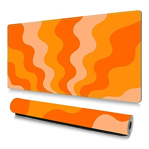 Avezano Abstract Artisan Mouse Pad, Large Gaming Mouse Pads with Non-Slip Rubber Base, Stitched Edges Desk Mat Big Mousepad for Computer Keyboard, Home & Office Gifts, 31.5x15.7inch