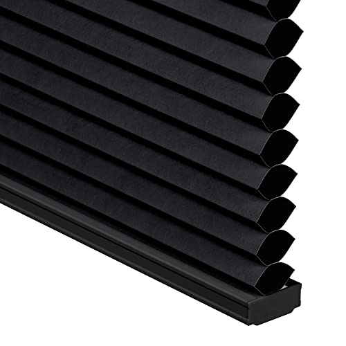 LazBlinds Top Down Bottom Up (TDBU) Cordless Cellular Shades, Blackout Light Blocking Honeycomb Shades Pleated Blinds for Window Size 30" W x 64" H, Brown