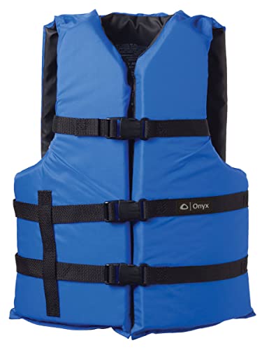 Onyx General Purpose Boating Life Jacket Youth, Blue (103000-500-002-12)