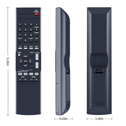 New RMC-STR514 Replacement Remote Control Compatible for Insignia Stereo Receiver NS-STR514 NS-STR514-C NSSTR514 NSSTR514C