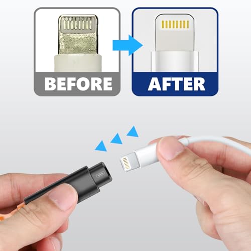 Edglete iPhone Cleaning Kit iPhone Cleaner - iPhone Charging Port Cleaning, Cell Phone Repair & Restore Tool for AirPod pro and iPad, Lightning Charger Cables Speaker Cleaner for Electronic Devices