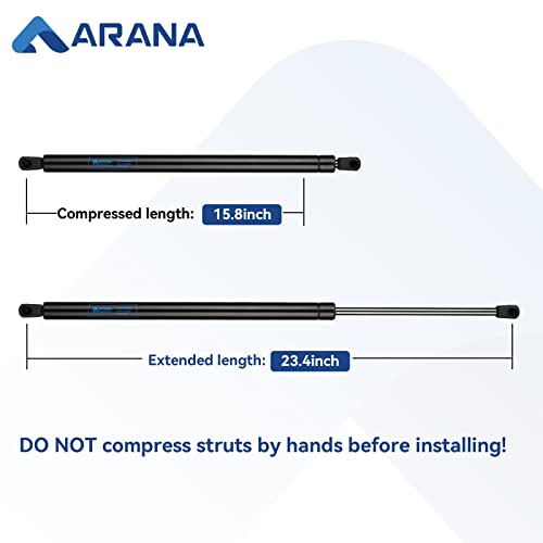 ARANA Hood Struts for Toyota Camry 2007-2011, 6333 Front Hood Lift Support Gas Shocks for 2007-2011 Toyota Camry Base/CE/Hybrid/LE/SE/XLE, Set of 2