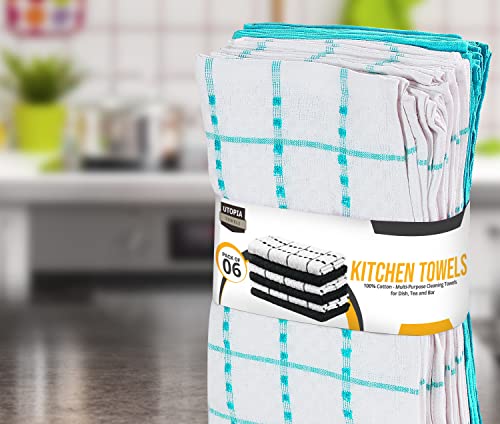 Utopia Towels - Kitchen Towels 12 Pack, 15 x 25 Inches, 100% Ring Spun Cotton Super Soft and Absorbent Linen Dish, Tea and Bar Towels Set, Yellow