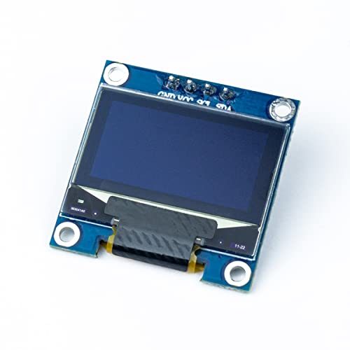 Hosyond 5 Pcs 0.96 Inch OLED I2C IIC Display Module 12864 128x64 Pixel SSD1306 Mini Self-Luminous OLED Screen Board Compatible with Arduino Raspberry Pi (Blue)