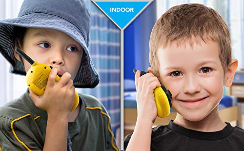 eKids Pokemon Walkie Talkies Pikachu Toys FRS Walkie Talkies for Kids Long Range Static Free Easy to Use For Indoor and Outdoor Games