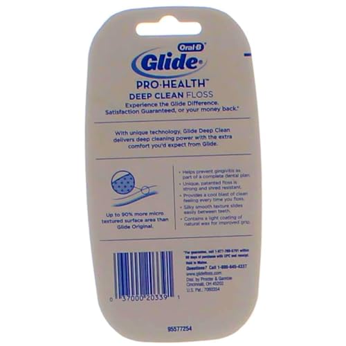 Oral-B Glide Pro-Health Deep Clean Dental Floss, Cool Mint, 40 m, Pack of 2