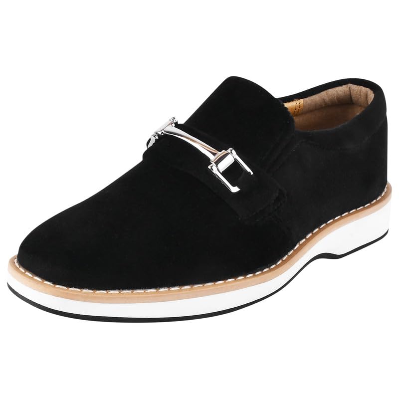 LIBERTYZENO Boys Shoes Velvet Print Penny Loafers and Slip On Wedding Party Kids Shoes Rachel Lavender 12 Little Kids