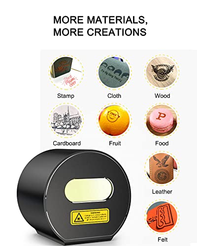LaserPecker 1 Pro (Basic) Laser Engraver, DIY Mini Etcher Portable Design High Precision Engraving for Wood Felt Leather - Protective Goggles Included