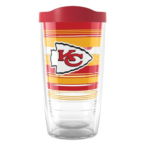 Tervis NFL Kansas City Chiefs-Hype Stripes Insulated Tumbler, 16oz, Classic