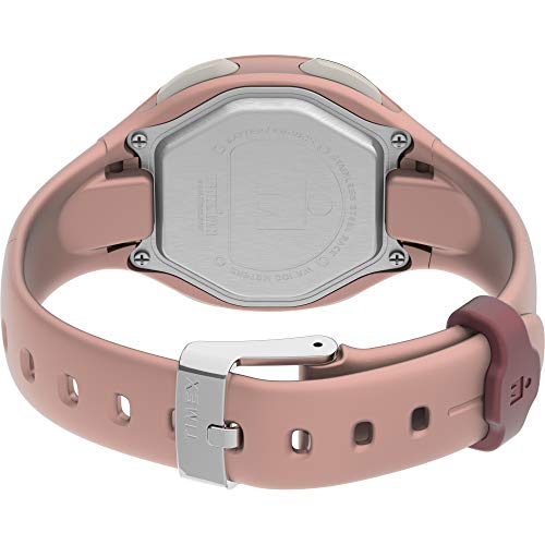 Timex Women's TW5M35000 Ironman Transit 33mm Pink/Rose Gold-Tone Resin Strap Watch