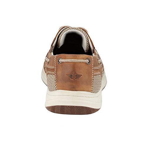 Dockers Mens Beacon Leather Casual Classic Boat Shoe with Stain Defender, Tan/Taupe, 8 W