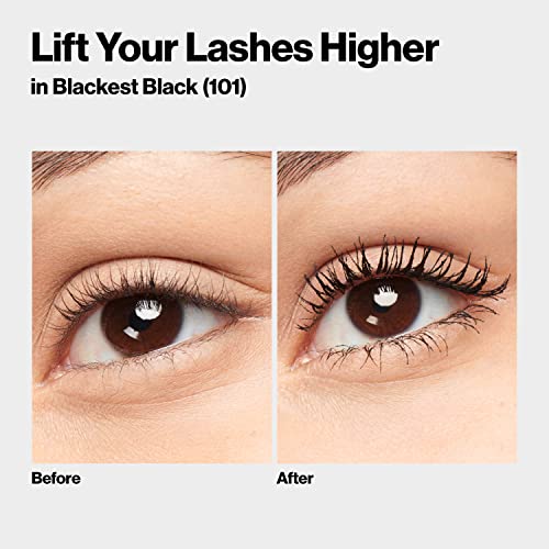 Revlon So Fierce! Eyes Wide Open Mascara with Push-up Brush, For Volumizing & High Lifting Eyelashes, Smudge-proof, Flake Resistant, 103 Black Brown, 0.24 fl oz.