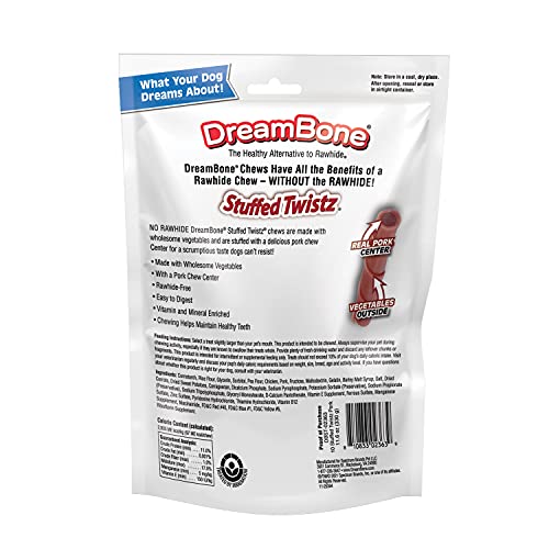 DreamBone RattleBall Small Chews 14 Count, Rawhide-Free Chews For Dogs, With Real Chicken Treats Inside