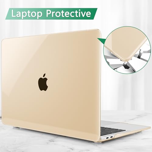 Mektron Matte Case for MacBook Air 13 Inch 2022, 2021-2018 Release A2337 M1 A2179 A1932, Plastic Hard Shell Cover with Touch Bar for MacBook Air 13.3", Rock Ash