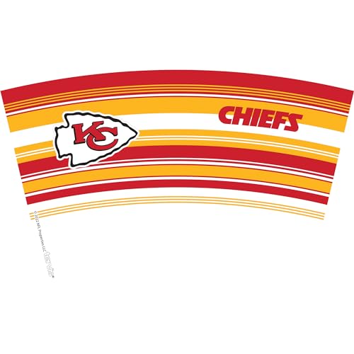 Tervis NFL Kansas City Chiefs-Hype Stripes Insulated Tumbler, 16oz, Classic