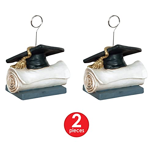 Beistle Grad Cap Photo/Balloon Holder Party Accessory Pack of 2