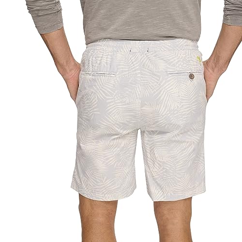 Margaritaville Men's Island Reserve Fern Print Jogger Short, Grey Dawn