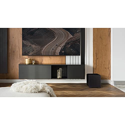 Definitive Technology Descend DN8 8" Subwoofer (2021 Model) - Digitally Optimized for Movies & Music, New 3XR Architecture, 500W Peak Class D Amplifier & (2) Pressure-Coupled 8" Bass Radiators, Black