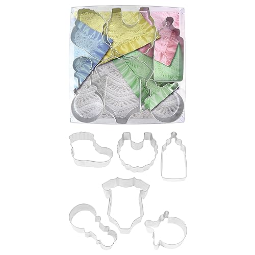 R&M International Baby Cookie Cutters, Assorted Sizes, 5-Piece Set