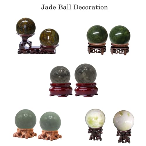 LLY Hand Exercise Ball - Lushan Jade. Adult Pressure Relief. Finger Exercise, Health Hand Ball. Massage Ball. Stress Relief, alleviating Memory lapses